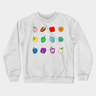 Colorful Bell Peppers Crewneck Sweatshirt